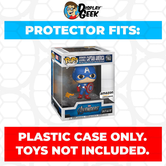 Pop Protector for Avengers Assemble Captain America #589 Funko Pop Deluxe - PPG Pop Protector Guide Search Created by Display Geek
