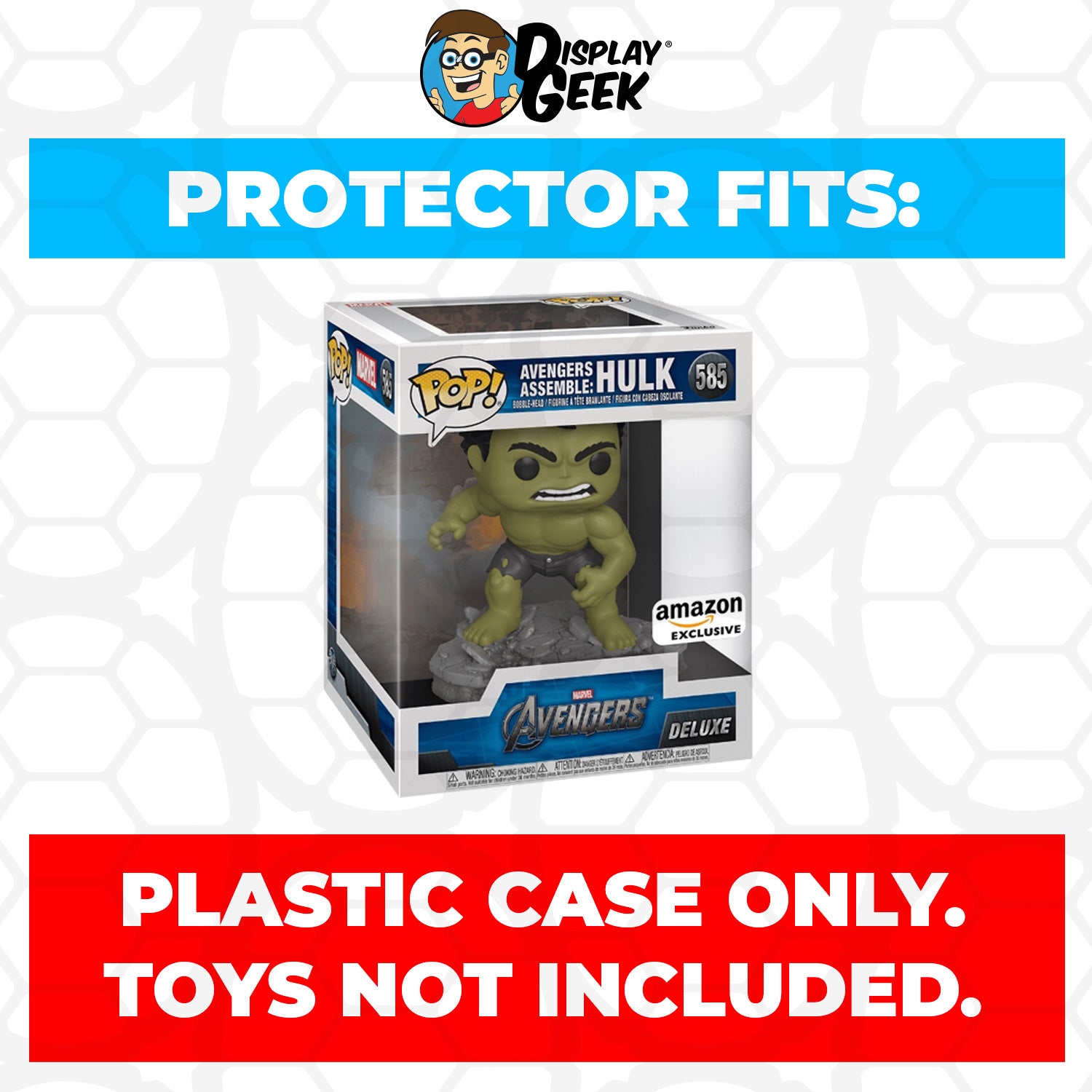 Pop Protector for Avengers Assemble Hulk #585 Funko Pop Deluxe - PPG Pop Protector Guide Search Created by Display Geek
