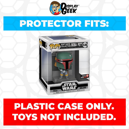 Pop Protector for Bounty Hunters Collection Boba Fett #436 Funko Pop Deluxe - PPG Pop Protector Guide Search Created by Display Geek