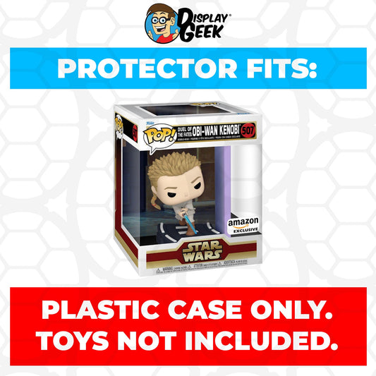 Pop Protector for Duel of the Fates Obi Wan Kenobi #507 Funko Pop Deluxe - PPG Pop Protector Guide Search Created by Display Geek