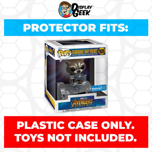 Pop Protector for Guardians Ship Rocket in Benatar #1025 Funko Pop Deluxe - PPG Pop Protector Guide Search Created by Display Geek