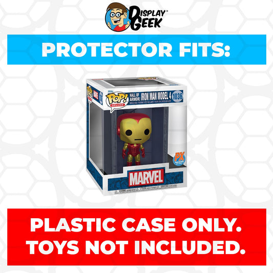 Pop Protector for Hall of Armor Iron Man Model 4 #1036 Funko Pop Deluxe - PPG Pop Protector Guide Search Created by Display Geek