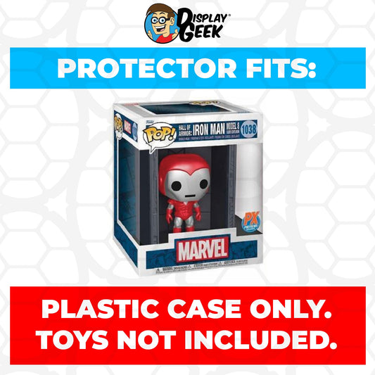 Pop Protector for Hall of Armor Iron Man Model 8 Silver Centurion #1038 Funko Pop Deluxe - PPG Pop Protector Guide Search Created by Display Geek