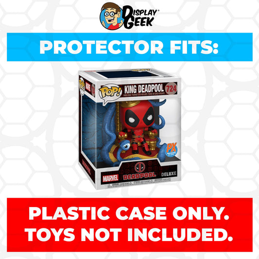 Pop Protector for King Deadpool on Throne #724 Funko Pop Deluxe - PPG Pop Protector Guide Search Created by Display Geek