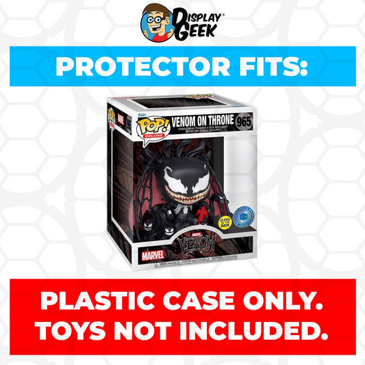 Pop Protector for Venom on Throne Glow #965 Funko Pop Deluxe - PPG Pop Protector Guide Search Created by Display Geek