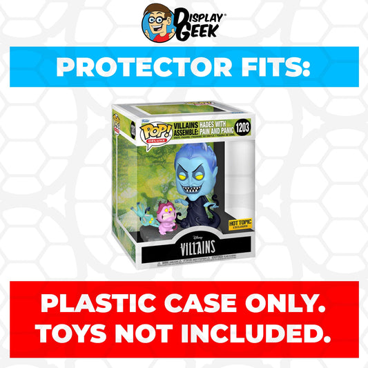 Pop Protector for Villains Assemble Hades with Pain Panic #1203 Funko Pop Deluxe - PPG Pop Protector Guide Search Created by Display Geek
