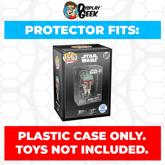 Pop Protector for Boba Fett Chase Silver #01 Funko Pop Die-Cast Outer Box - PPG Pop Protector Guide Search Created by Display Geek