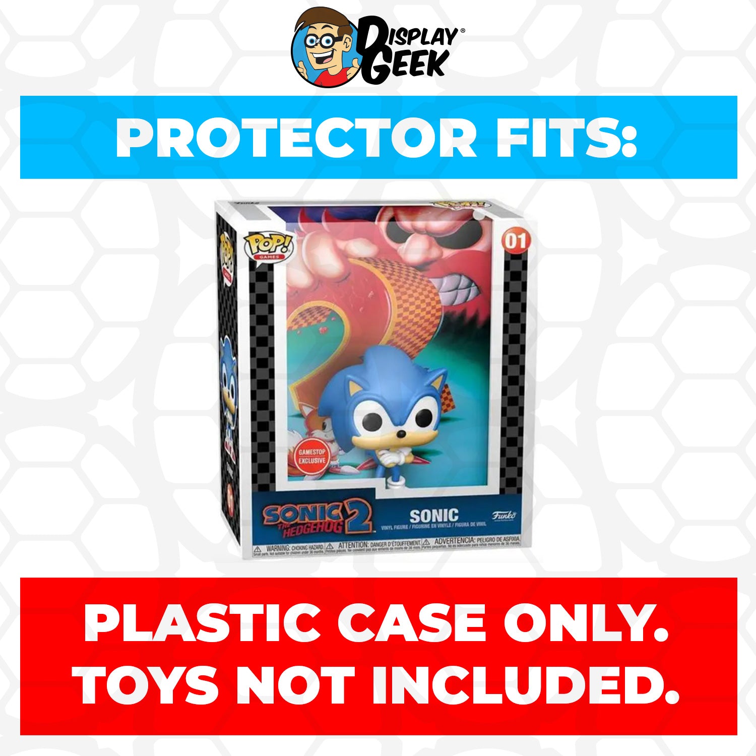 Pop Protector for Sonic the Hedgehog 2 #01 Funko Pop Game Covers - PPG Pop Protector Guide Search Created by Display Geek