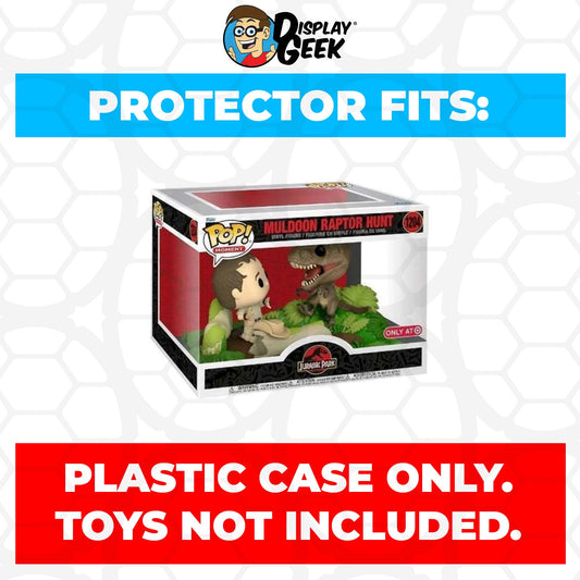 Pop Protector for Jurassic Park Muldoon Raptor Hunt #1204 Funko Pop Moment - PPG Pop Protector Guide Search Created by Display Geek