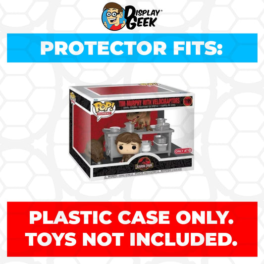 Pop Protector for Tim Murphy with Velociraptors #1199 Funko Pop Moment - PPG Pop Protector Guide Search Created by Display Geek