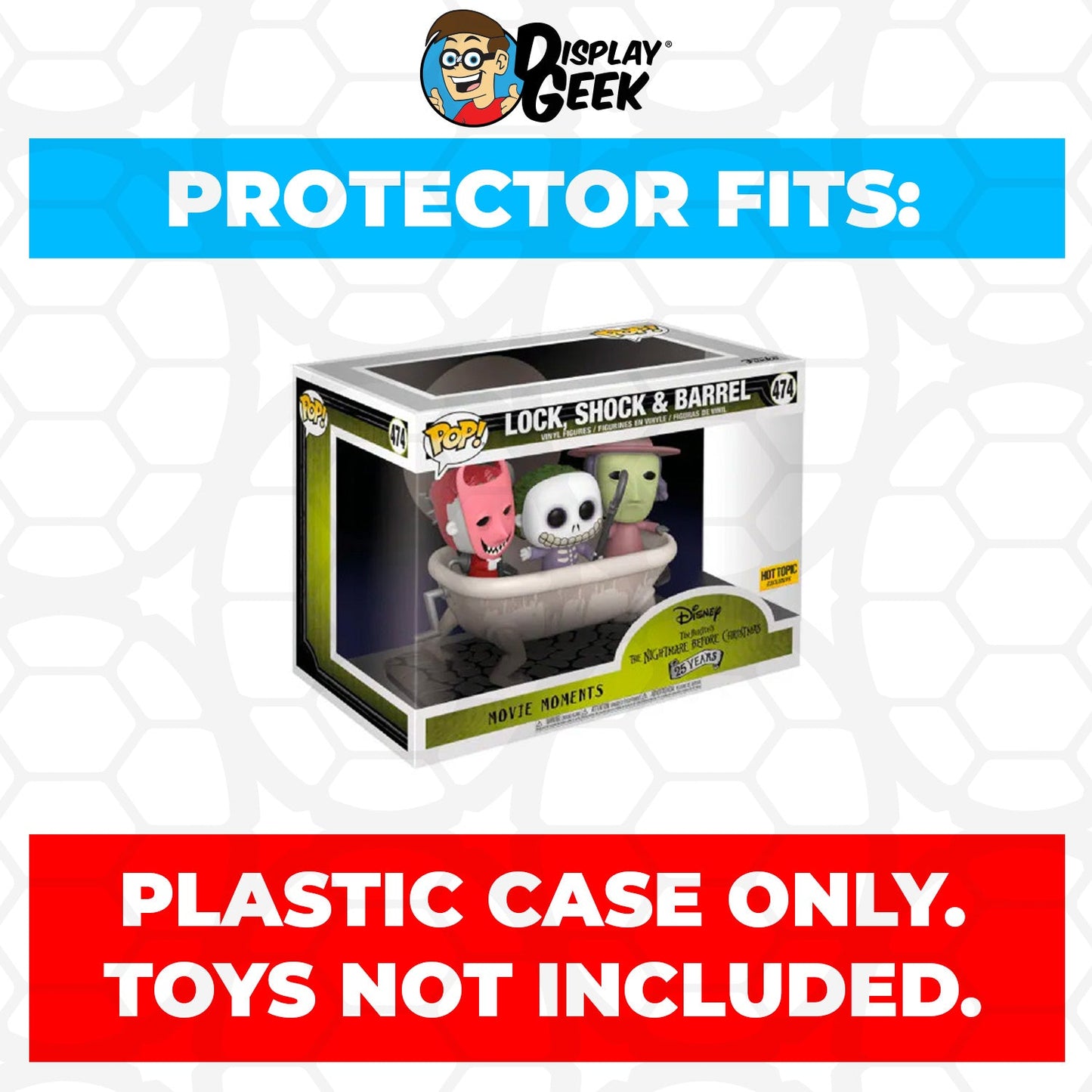 Pop Protector for Lock, Shock & Barrel in Tub #474 Funko Pop Movie Moments - PPG Pop Protector Guide Search Created by Display Geek