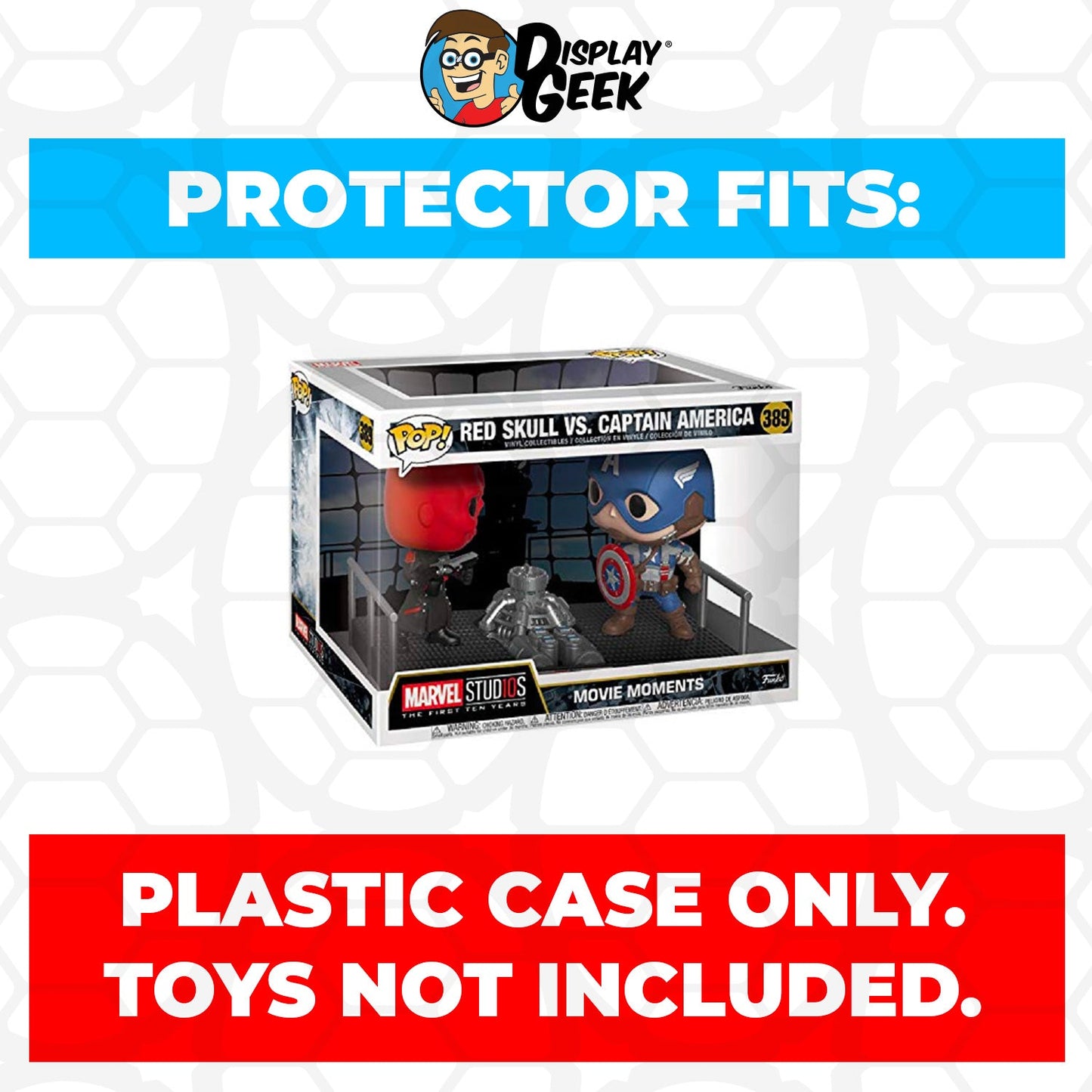 Pop Protector for Red Skull vs Captain America #389 Funko Pop Movie Moments - PPG Pop Protector Guide Search Created by Display Geek