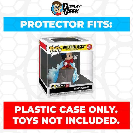 Pop Protector for Sorcerer Mickey #481 Funko Pop Movie Moments - PPG Pop Protector Guide Search Created by Display Geek