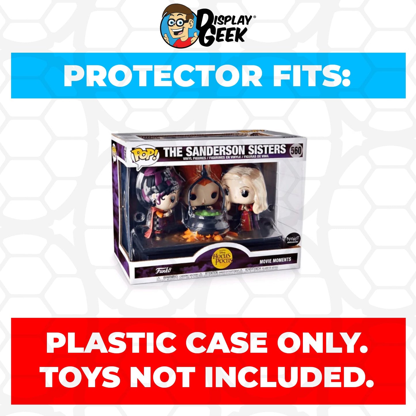 Pop Protector for The Sanderson Sisters with Cauldron #560 Funko Pop Movie Moments - PPG Pop Protector Guide Search Created by Display Geek