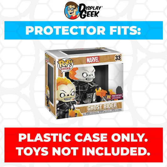 Pop Protector for Ghost Rider Motorcycle #33 Funko Pop Rides - PPG Pop Protector Guide Search Created by Display Geek