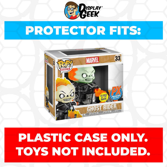 Pop Protector for Ghost Rider Motorcycle Glow #33 Funko Pop Rides - PPG Pop Protector Guide Search Created by Display Geek