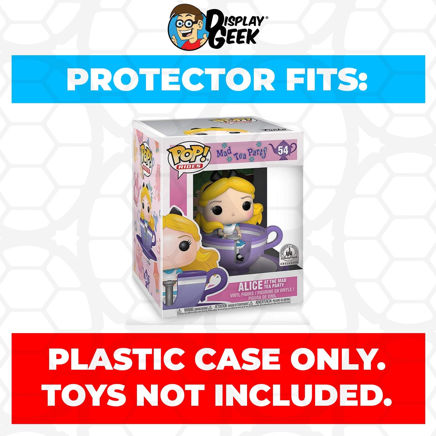 Pop Protector for Alice at the Mad Tea Party #54 Funko Pop Rides - PPG Pop Protector Guide Search Created by Display Geek