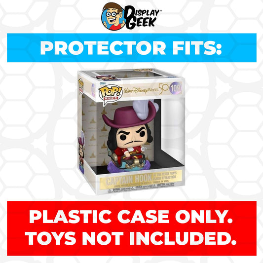 Pop Protector for Captain Hook at the Peter Pan's Flight #109 Funko Pop Rides - PPG Pop Protector Guide Search Created by Display Geek