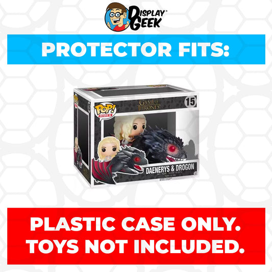 Pop Protector for Daenerys & Drogon #15 Funko Pop Rides - PPG Pop Protector Guide Search Created by Display Geek