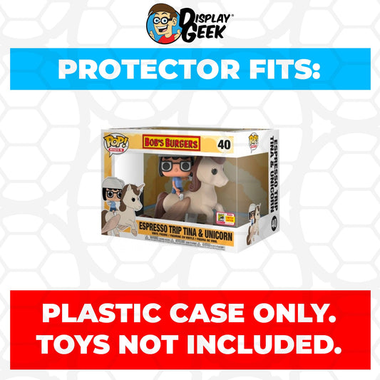 Pop Protector for Espresso Trip Tina & Unicorn SDCC #40 Funko Pop Rides - PPG Pop Protector Guide Search Created by Display Geek