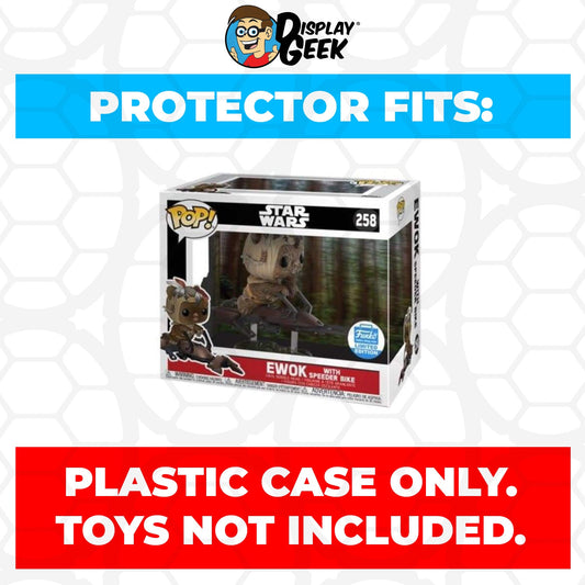 Pop Protector for Ewok with Speeder Bike #258 Funko Pop Rides - PPG Pop Protector Guide Search Created by Display Geek