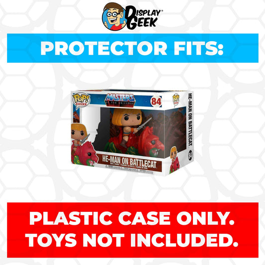 Pop Protector for He-Man on Battle Cat #84 Funko Pop Rides - PPG Pop Protector Guide Search Created by Display Geek