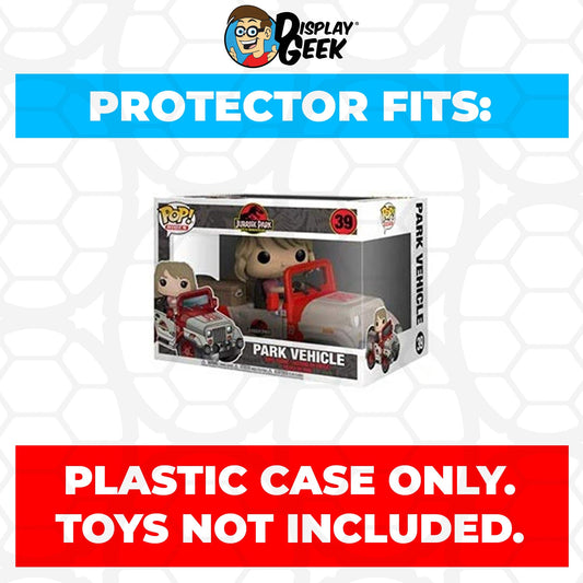 Pop Protector for Jurassic Park Vehicle Jeep #39 Funko Pop Rides - PPG Pop Protector Guide Search Created by Display Geek