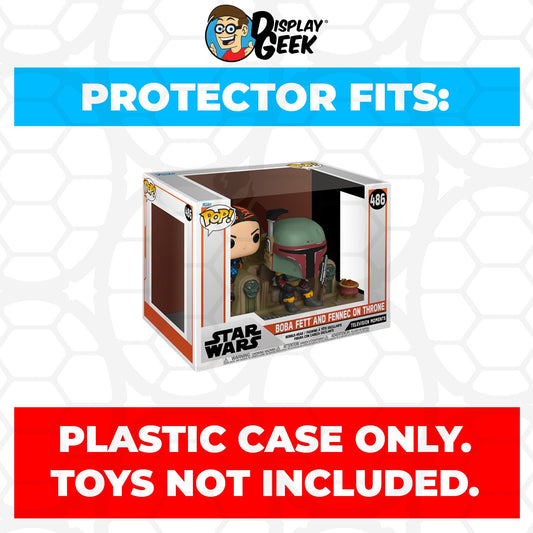 Pop Protector for Boba Fett and Fennec on Throne #486 Funko Pop TV Moments - PPG Pop Protector Guide Search Created by Display Geek