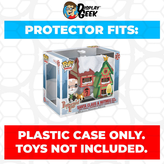 Pop Protector for Santa Claus & Nutmeg with House #01 Funko Pop Town - PPG Pop Protector Guide Search Created by Display Geek