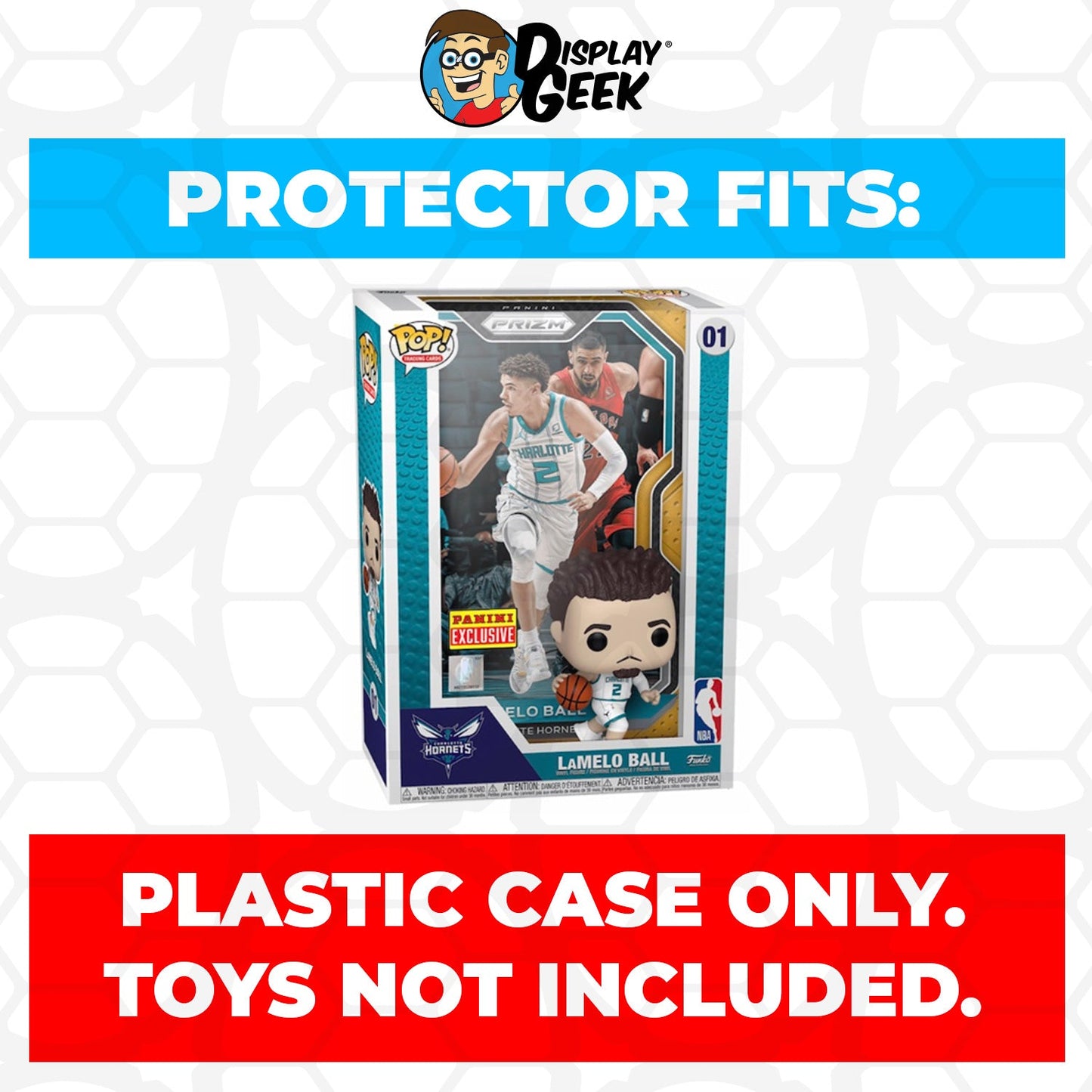 Pop Protector for LaMelo Ball Charlotte Hornets #01 Funko Trading Cards - PPG Pop Protector Guide Search Created by Display Geek