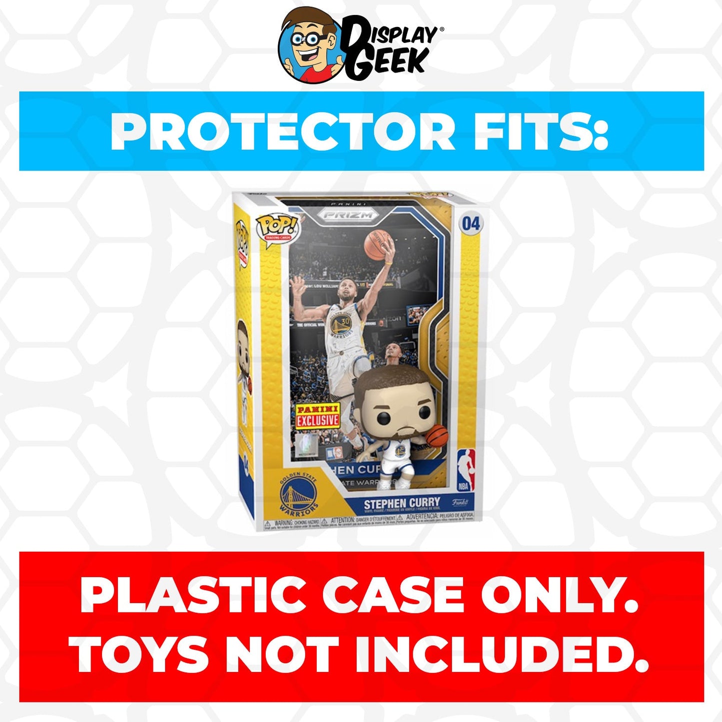 Pop Protector for Stephen Curry Golden State Warriors #04 Funko Trading Cards - PPG Pop Protector Guide Search Created by Display Geek