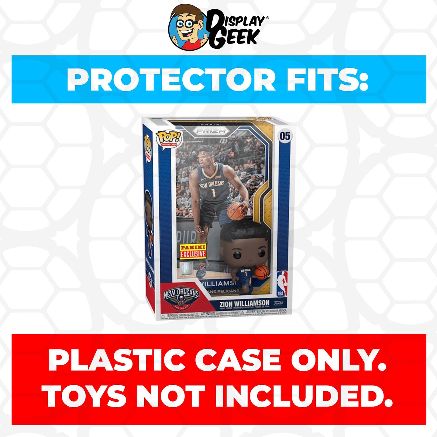 Pop Protector for Zion Williamson New Orleans Pelicans #05 Funko Trading Cards - PPG Pop Protector Guide Search Created by Display Geek