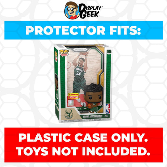 Pop Protector for Giannis Antetokounmpo Milwaukee Bucks #06 Funko Trading Cards - PPG Pop Protector Guide Search Created by Display Geek