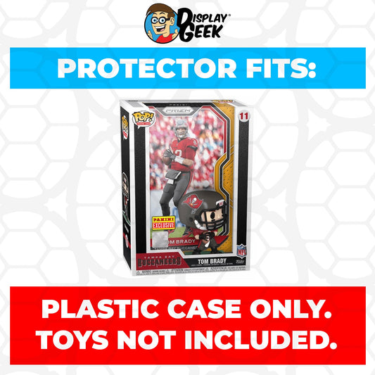 Pop Protector for Tom Brady Tampa Bay Buccaneers #11 Funko Trading Cards - PPG Pop Protector Guide Search Created by Display Geek