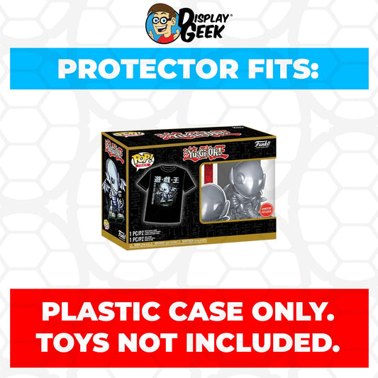 Pop Protector for Pop & Tee Blue-Eyes Toon Dragon Silver #1062 Funko Box - PPG Pop Protector Guide Search Created by Display Geek