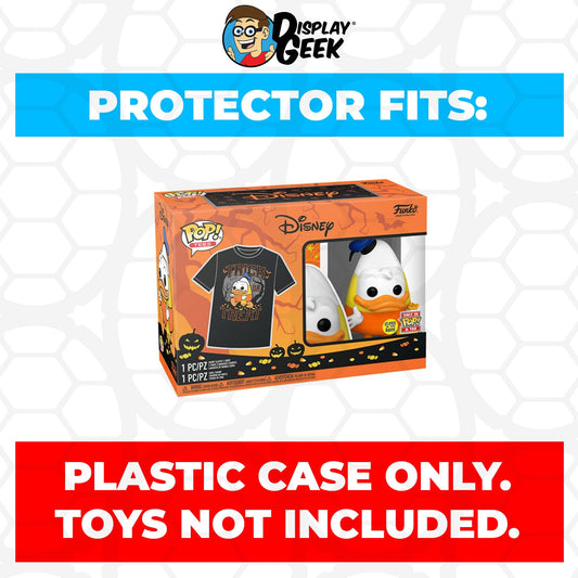 Pop Protector for Pop & Tee Donald Duck Halloween Costume Glow #1220 Funko Box - PPG Pop Protector Guide Search Created by Display Geek