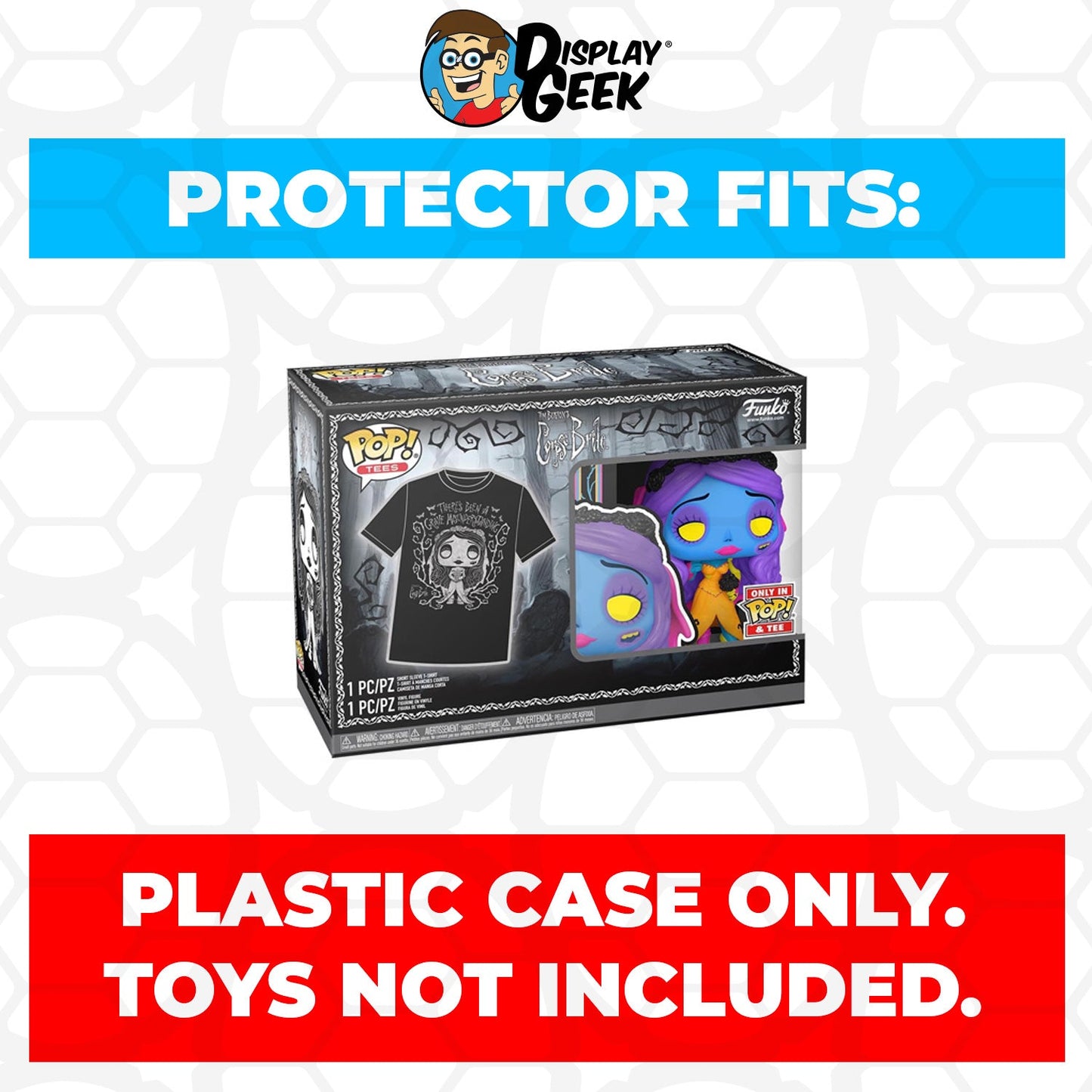 Pop Protector for Pop & Tee Corpse Bride Emily Blacklight #1370 Funko Box - PPG Pop Protector Guide Search Created by Display Geek