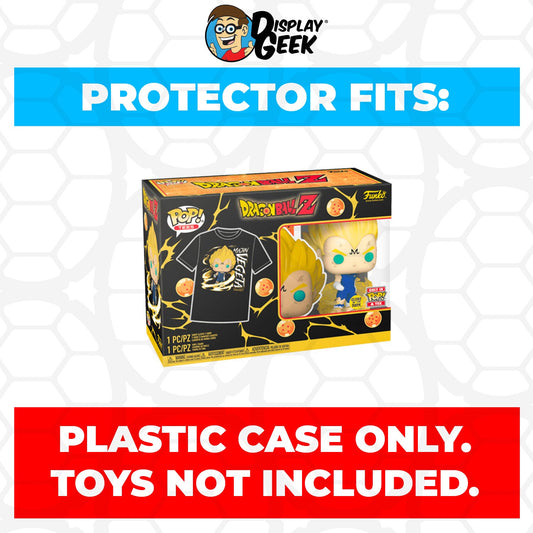 Pop Protector for Pop & Tee Majin Vegeta Glow #862 Funko Box - PPG Pop Protector Guide Search Created by Display Geek