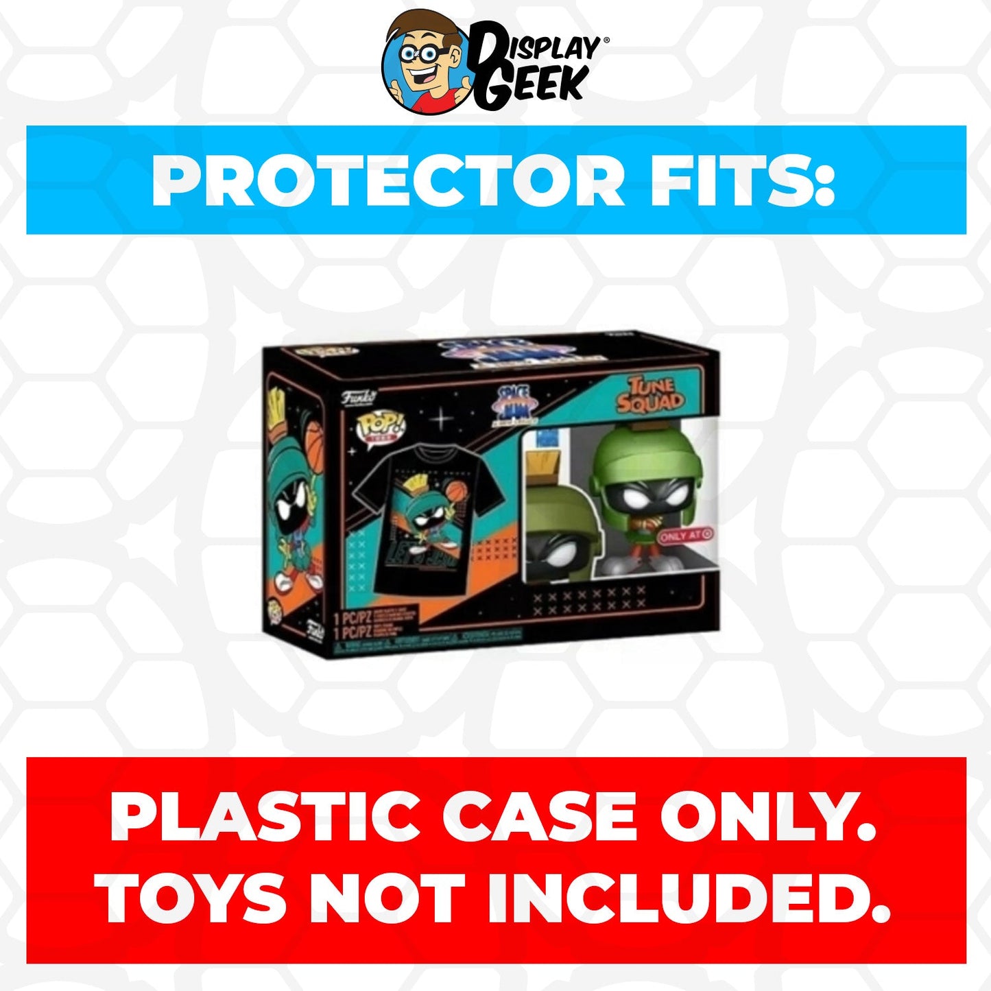 Pop Protector for Pop & Tee Marvin the Martian Metallic #1085 Funko Box - PPG Pop Protector Guide Search Created by Display Geek