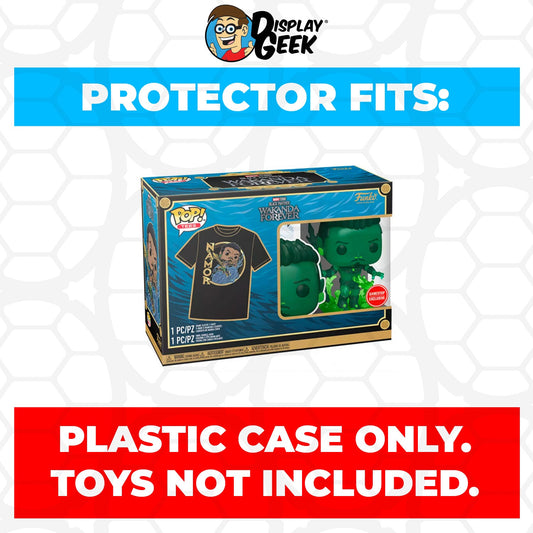 Pop Protector for Pop & Tee Namor Metallic Green #1094 Funko Box - PPG Pop Protector Guide Search Created by Display Geek