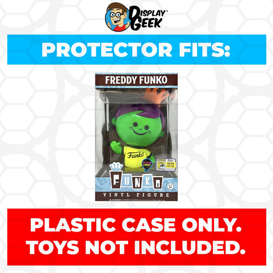 Pop Protector for Freddy Funko Blacklight Green Face SDCC LE 100 - PPG Pop Protector Guide Search Created by Display Geek