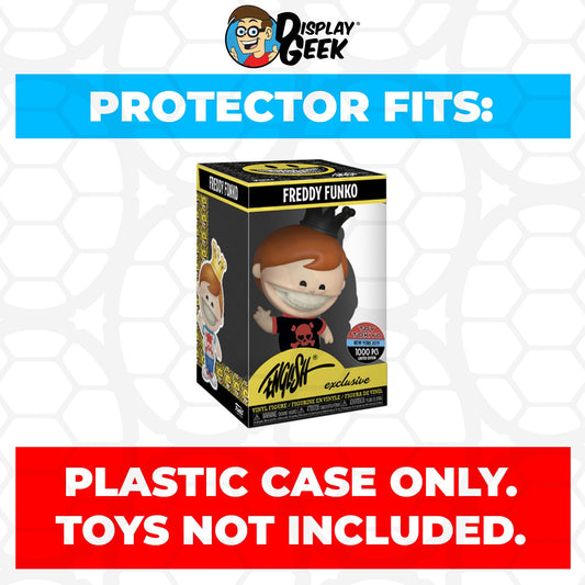 Pop Protector for Freddy Funko Ron English Black Shirt NYCC LE 1000 - PPG Pop Protector Guide Search Created by Display Geek