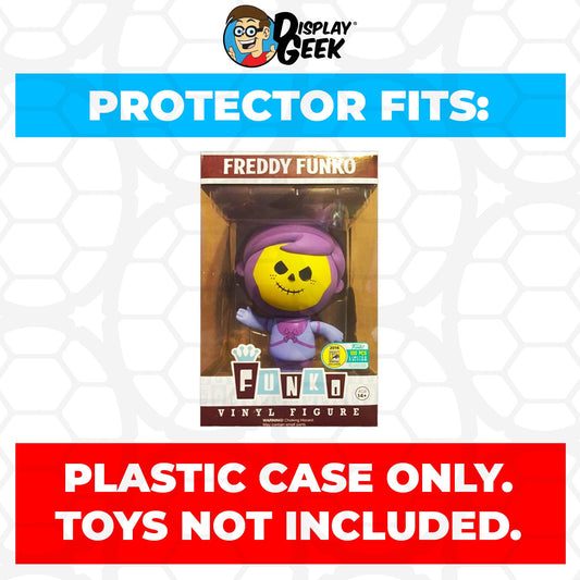 Pop Protector for Freddy Funko as Skeletor SDCC LE 100 - PPG Pop Protector Guide Search Created by Display Geek