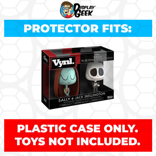 Pop Protector for Vynl 2 Pack Sally & Jack Skellington Funko - PPG Pop Protector Guide Search Created by Display Geek