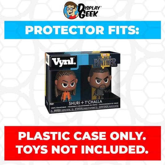 Pop Protector for Vynl 2 Pack Shuri & T'Challa Funko - PPG Pop Protector Guide Search Created by Display Geek