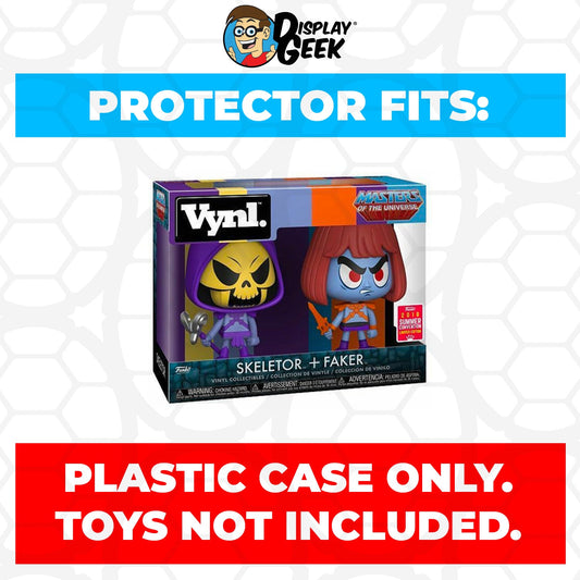 Pop Protector for Vynl 2 Pack Skeletor & Faker SDCC Funko - PPG Pop Protector Guide Search Created by Display Geek