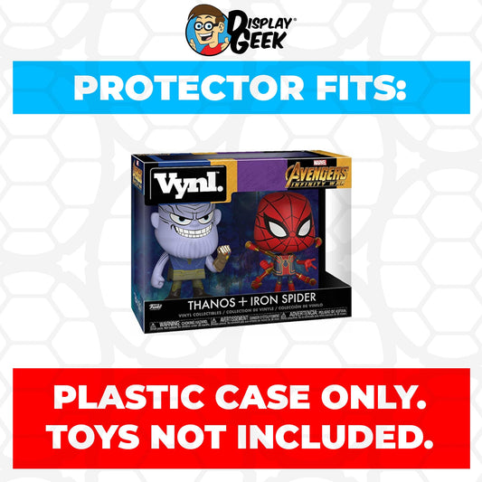 Pop Protector for Vynl 2 Pack Thanos & Iron Spider Funko - PPG Pop Protector Guide Search Created by Display Geek