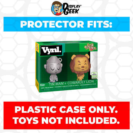 Pop Protector for Vynl 2 Pack Tin Man & Cowardly Lion ECCC Funko - PPG Pop Protector Guide Search Created by Display Geek