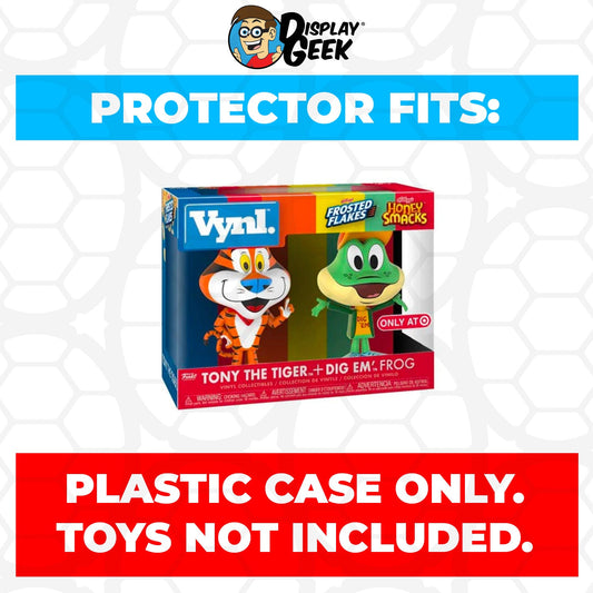 Pop Protector for Vynl 2 Pack Tony The Tiger & Dig Em' Frog Funko - PPG Pop Protector Guide Search Created by Display Geek