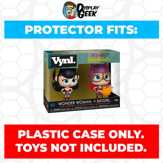 Pop Protector for Vynl 2 Pack Wonder Woman & Batgirl Funko - PPG Pop Protector Guide Search Created by Display Geek